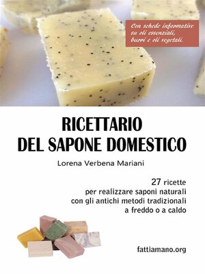 cover image of Ricettario del sapone domestico